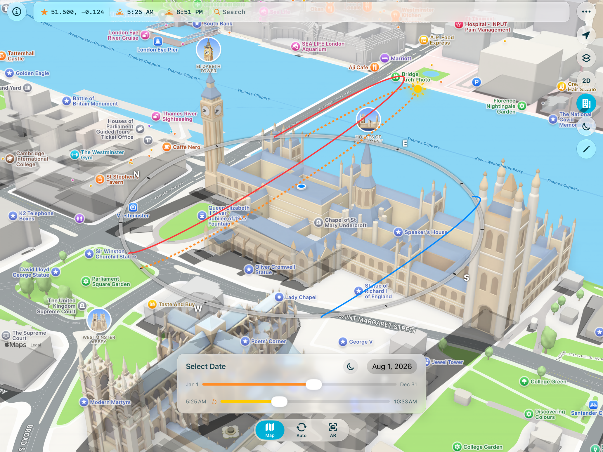 3D map on the iPad